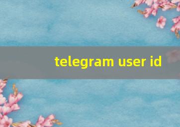 telegram user id